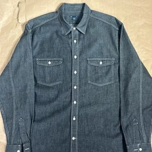 GAP Men's Black Denim Shirt